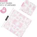 100 Pack Pink Floral Cocktail Napkins, Guest Hand Towels Disposable for Bathroom, Floral Paper Napkins for Bridal and Baby Shower, Tea Party, Garden Party, Birthday Party