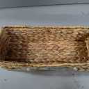 StorageWorks Toilet Tank Basket for Bathroom, Water Hyacinth Storage Baskets for Toilet Tank Top, 2-Pack