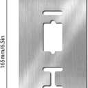 Stainless Steel Faceplate, Accessories for Blink Video Doorbell, Video Doorbell Bracket, Sign, Fixing, Wall Plate for Wireless Bell Silvery(T90)