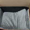 Dog Car Seat for Medium Dogs - Pet Car Seat with 2 Safety Straps & Waterproof Padding, Portable Pet Carrier for Cars, Trucks & SUVs, Comfortable Booster Bed for Pets Up to 55lbs (Black/Grey)