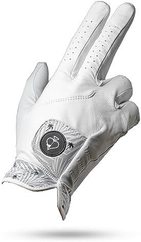 Pins & Aces - Palm Sunday Golf Glove Design - Premium AAA Cabretta Leather, Long-Lasting Durable Tour Glove for Men or Women - Premium Leather Golf Glove Left & Right Hand Size S Pins & Aces - Palm Sunday Golf Glove Design - Premium AAA Cabretta Leather, Long-Lasting Durable Tour Glove for Men or Women - Premium Leather Golf Glove Left & Right Hand Size S