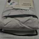 100% Blackout Shield Linen Blackout Curtains for Bedroom 96 Inches Long, Back Tab/Rod Pocket Living Room Drapes, Thermal Insulated Blackout Curtains 2 Panels Set, 50" W x 96" L, Beige