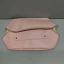 Lunarsoft Leather Makeup Bag,Pink Large Cosmetic Case with Dividers & Handle, Water-Resistant Lining, Multi-Pockets, Portable Toiletry Bag Organizer,Packing Underwear Organizer Bag