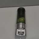 Adhesive Soap Dispenser 300ML Drill Free with Adhesive or Wall Mount with Screws,Manual Dispenser Shampoo Shower for Kitchen Bathrooms,Chrome (1-Chamber)