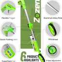 zozen Foldable Marking Paint Wand, with Carry Bag/Adjustable Line Widths, Used with Side-Push Inverted Marking Spray Paint, Industrial Paint Sticks for Sports Field, Parking Lot & Utility Marking