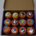 168PCS Halloween Party Favor for Kids, 24Pack Prefilled Halloween Pumpkins with Toys, Spider, Vampire Teeth, Spider Ring, Springs, Erases and Stamps for Trick or Treat, Halloween Goodies Bag Stuffers