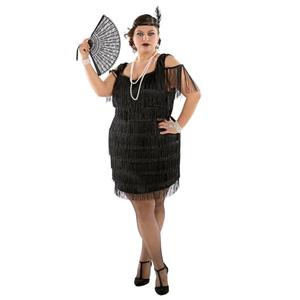 Morph Plus Size Flapper Dresses 1920s Great Gatsby Costumes For Women - Vintage Style Party Dresses, XXX-Large