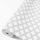 Drawer & Shelf Liner 12In x 20FT- Non-Adhesive Kitchen Cabinet Liners, Waterproof, Non-Slip, Easy to Cut, Reusable Shelf Paper for Dresser Closets Pantry (White Diamond)