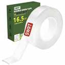 SWRT Double Sided Heavy Duty Tape, 1.18 Inch x 16.5 FT 0.08 Inch Thick Mounting Tape, Strong Adhesive Nano Tape, Reusable, Multipurpose for Home, Office, and DIY Projects