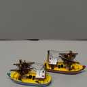 SAILINGSTORY Wooden Fishing Boat Model Decor Sailboat Decor Set of 2 Pack