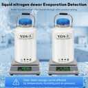 3L Liquid Nitrogen Container LN2 Tank with 6 Canisters Carry Bag