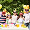 35 Packs Party Favors Masks for Kid, Cosplay Masks for Birthday, Hero Party Mask Children Masquerade Cosplay Eye Mask