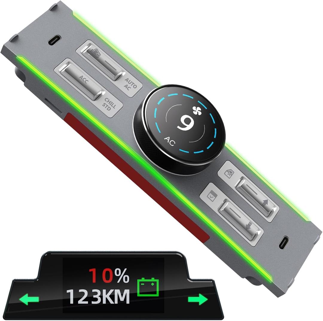 LBW Intelligent Center Control Expansion Dock Station & LCD Instrument, LCD Intelligent Physical Button Knob, Mutifunctional Key, Type C Fast Charging, Fit for Tesla Model Y/Model 3 (2021-2024) LBW Intelligent Center Control Expansion Dock Station & LCD Instrument, LCD Intelligent Physical Button Knob, Mutifunctional Key, Type C Fast Charging, Fit for Tesla Model Y/Model 3 (2021-2024)