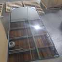 Full Length Mirror, 76"x34" Oversized Arched Mirror Large Standing Mirrors, Tall Mirrors Body Floor Mirror for Bedroom Living Room Aluminum Frame,Black