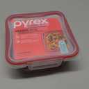 Pyrex Freshlock Glass Food Storage Container, Airtight & Leakproof Plastic Locking Lids, Freezer Dishwasher Microwave Safe, 4 Cup 946 ml.