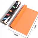 RENLITONG Orange Iron on Vinyl 12Inch by 20ft Roll HTV Heat Transfer Vinyl for T-Shirt HTV Rolls for All Cutter Machine - Easy to Cut & Weed for Heat Transfer Design