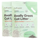 Tuft + Paw Really Great Cat Litter, Low Tracking Tofu Cat Litter, Clumping, Flushable, Odor Control, Dust-Free, Unscented - 9.25lbs x 2Bags