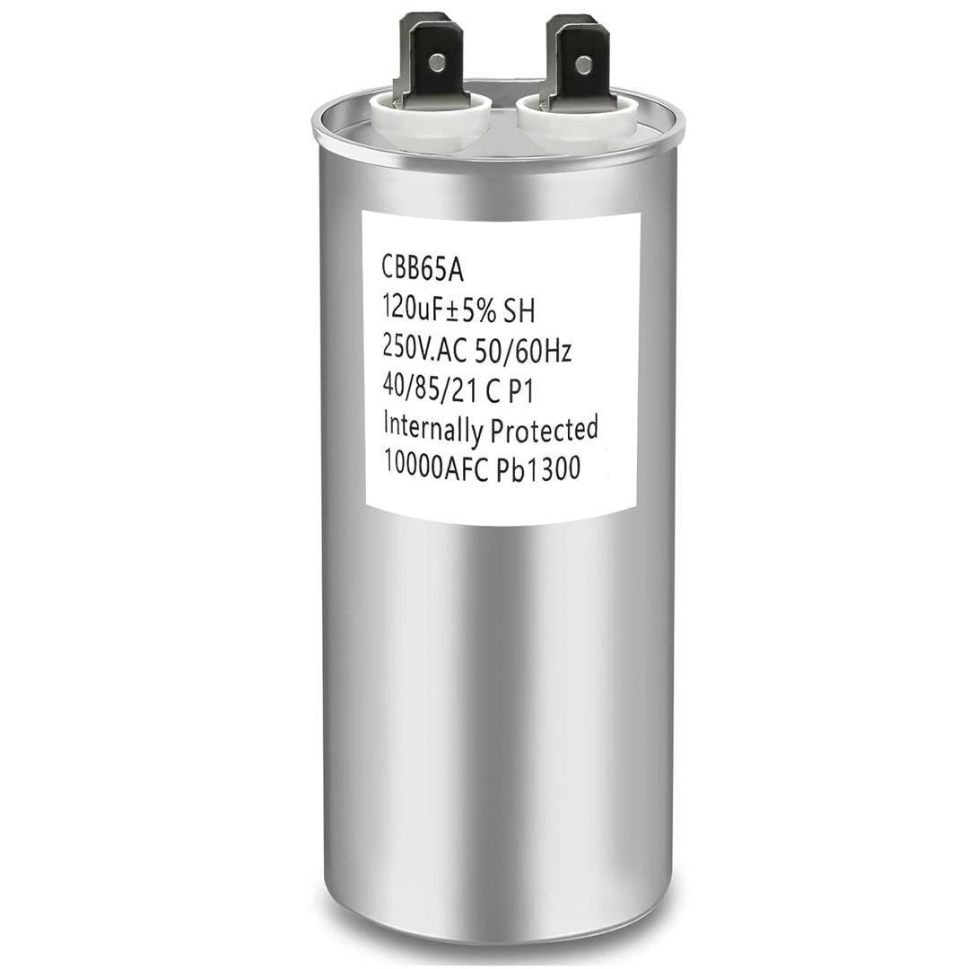 CBB65A Run Capacitor 250VAC 250V AC 120uF 120MFD 120 uF 40/85/21 C P1 50/60Hz 10000AFC PB1300