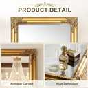 Vintage Gold Mirror for Wall, 28"x40" Antique Decorative Ornate Baroque Mirror for Living Room, Entryway, Bathroom, Fireplace