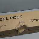 Crowd Control Warehouse Trafford 42-Inch Steel Bollard, Yellow