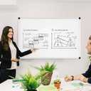 White Board, 36" x 24" Dry Erase Board for Wall, Small Whiteboard with Frame Magnet Board for Office, Home, Classroom, Conference Room with Markers, Magnets, Eraser
