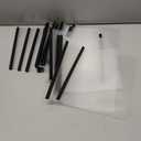 25 Pack Report Covers with Sliding Bar, Clear Report Covers for A4 and Letter Size Paper, Presentation Folders Resume Document Covers for School Office, Black