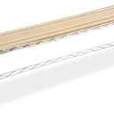 Whitmor Supreme Wood & Chrome Sink Shelf (6.6"D x 35.8"W x 9.2"H)
