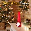 JOIONE Flameless Christmas Gnome Countdown Candles with Remote, 24-Day Automatic Countdown Battery Operated LED Advent Calendar Candle, Christmas Decoration for Home