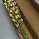 J'FLORU Easter Flower Decorations 12 Pack Easter Egg Picks Artificial Forsythia Flowers with Eggs for Floral Arrangements Table Centerpieces