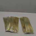 Novelty Modern Flatware, Cutlery, Disposable Plastic Knives Luxury Gold 64 Count