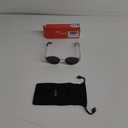 livho Retro Polarized Sunglasses - UV400 Protection, Oval Shape, Metal Frames - Matching Soft Case Inlcuded