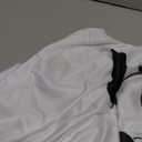 Ramede 2 Pcs Halloween Costume Set for Women Include Poncho with Funny Headband for Cosplay Party (Ghost Style, White)