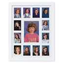 Pearhead School Years Picture Frame K-12 Keepsake, Collage Wall Decor for Kindergarten to 12th Grade Graduation, Multi Photo Display, Ideal Graduation Gift, Fits 13 Wallet Size Photos - White (K-12 Frame)