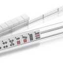 4PCS Mahjong Racks with Pushers,Clear Acrylic American Majiang Tile Racks,Imports Modern Mahjong Racks with Built-in Pushers (White)
