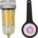 496 Fuel Tank Filter Assembly Gasoline and Diesel Water Separate 30 Micron Max 25 Gpm 150 Psi B10-AL