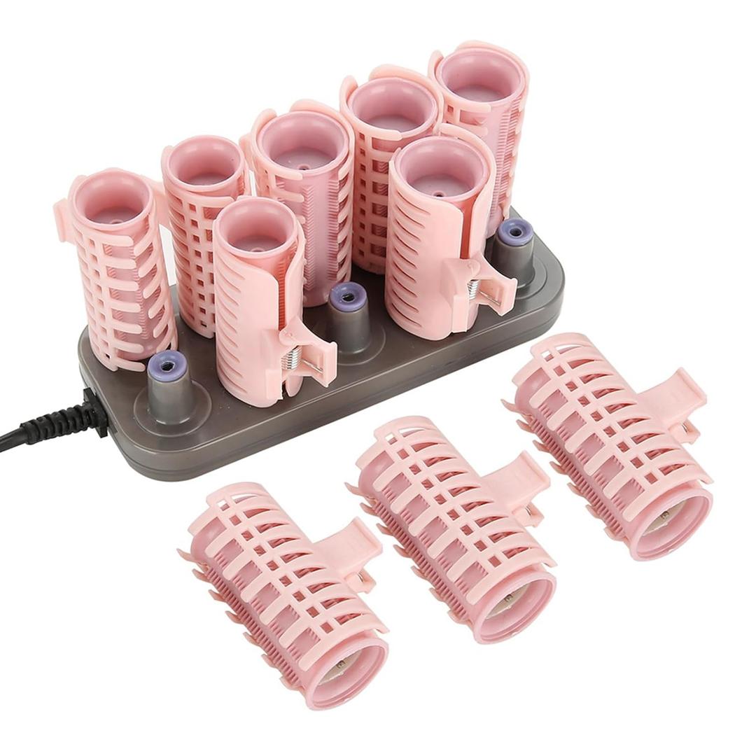 Instant Heat Compact Hot Rollers, for Long, Medium, and All Hair - Hair Curler, 10Pcs Electric Heated Roller, Curling Roll Hair Tube, Add Waves, and Volume (Upgraded)