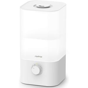 raydrop Cool Mist Humidifiers for Home Babies, 2.5L Quiet and Small Ultrasonic Humidifier for Bedroom Nightstand, Space Saving, Auto Shut Off - (0.66 Gallon, US 110 V)