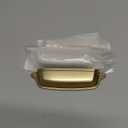 Khtumeware 3 Pack 3-3/4 inch (96mm) Gold Cup Pulls - Brushed Brass Cabinet Hardware - Brushed Gold Drawer Pulls for Kitchen Cabinets