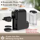 Espresso Machine for Nespresso Capsule, Lavazza Blue & Expert Capsule, Coffee Powder, 19 Bar Pump Pressure Makes Authentic Espresso Coffee, Mini Espresso Coffee Maker with Removable Water Tank.