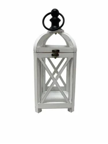 White Rustic Lanterns Decor, Vintage Hanging Candle Holder Decorative for Porch, Garden, Yard, Indoor, GLASS