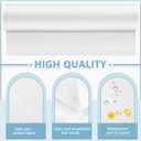 Tudomro 6 Rolls Disposable Non Woven Bed Sheets Massage Table Paper Covers Non Woven Fabric Massage Sheets Waterproof Spa Breathable Bed Cover for Beauty Salon (White)