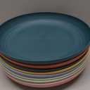 Wheat Straw Plates Lightweight Unbreakable Dinner Dishes Plates Set Dishwasher & Microwave Safe (Extra Large 8 Pack 10')