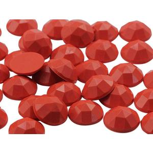13mm Flat Back Round Acrylic Rhinestones Plastic Gems for Jewelry Making Costume Jewels Cosplay Embelishments - 50 Pieces (Red Coral .C001) 13mm Flat Back Round Acrylic Rhinestones Plastic Gems for Jewelry Making Costume Jewels Cosplay Embelishments - 50 Pieces (Red Coral .C001)
