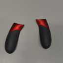 eXtremeRate Soft Touch Red Rubberized Right Left Side Rails, Replacement Rear Handle Grips, Back Panels Faceplates Kits for Xbox One Elite Controller (Model 1698)