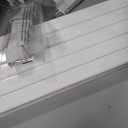 212.6in Cord Hider Wall, Cord Covers for 2-3 Wires on Wall, Paintable Cable Hider Raceway, Easier Set-up Wire Hider Wire Covers for Cords on Wall, Self-Adhesive Cable Cover, W0.95 H0.55in, White