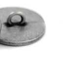 Bezelry 12 Pieces Cross Symbol Metal Shank Buttons. 20mm (3/4 inch) (Antique Silver)