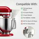 Flour Funnel for Kitchen Aid Mixer, Silicone Pouring Chute Attachment for Kitchen Aid Artisan 5 Qt Tilt-Head (KSM150), Foldable Mess-Free Baking Accessory for Flour and Liquid