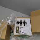 Haidms Exterior Deadbolt and Keyed Entry Bronze Door Knob Set, KeyedDifferent Entry Front Door Knobs, Deadbolt Oil Rubbed Bronze Doorknob with Lock and Key(3 Pack)