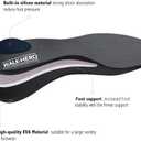 Plantar Fasciitis Feet Insoles Arch Supports Orthotics Inserts Relieve Flat Feet, High Arch (Mens 7-7 1/2 | Womens 9-9 1/2), Gray
