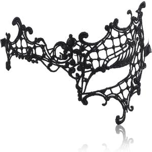 Piriuuo Masquerade Mask for Women Lace Half Mask Face Mask Black Eye Mask Halloween Carnival Mardi Gras Costume Party Proms Cosplay Masquerade Ball Dresses